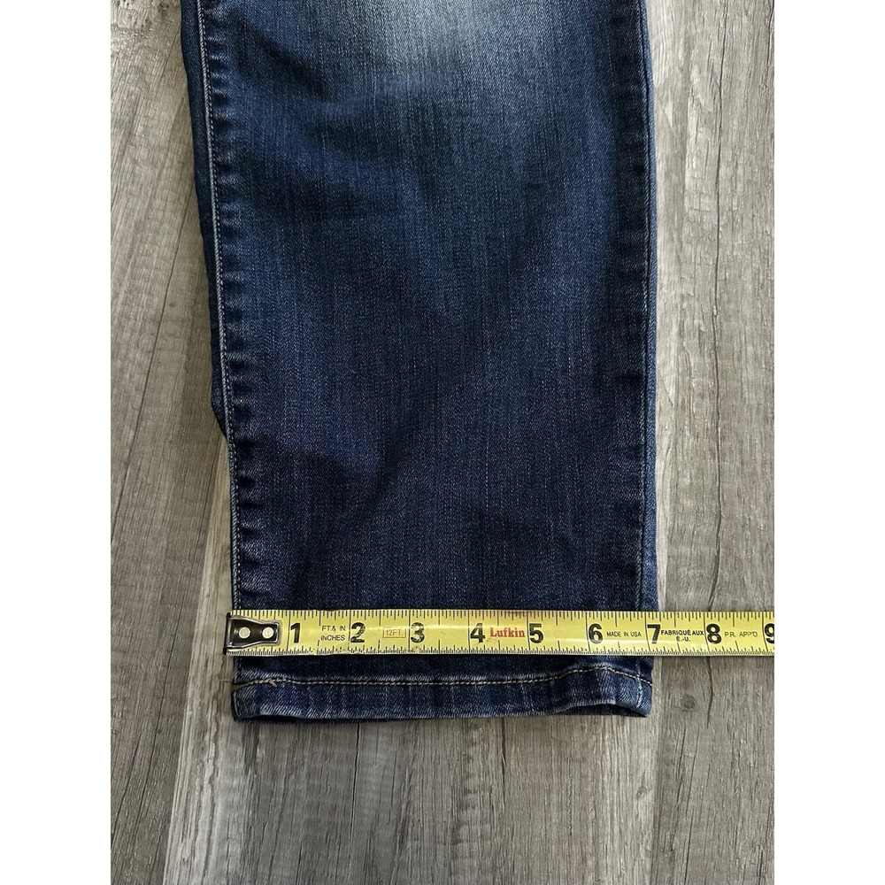 Judy Blue Boyfriend Fit Jeans Womens 10W Dark Wash Distressed Stretch Denim - Picture 9 of 13